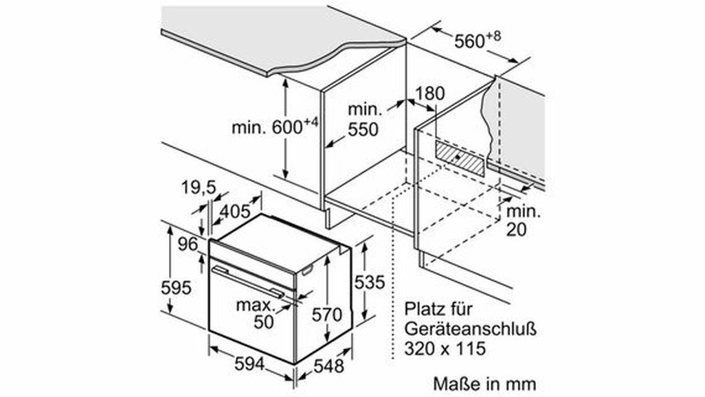 60 Teleskopauszug Induktionskochfeld autark Flex-Induktions-Herd-Set BOSCH cm Backofen mit