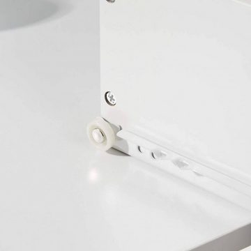 EUGAD Schminktisch, Frisiertisch 10 LED-Lampen mit Schubladen 80x40cm Weiß