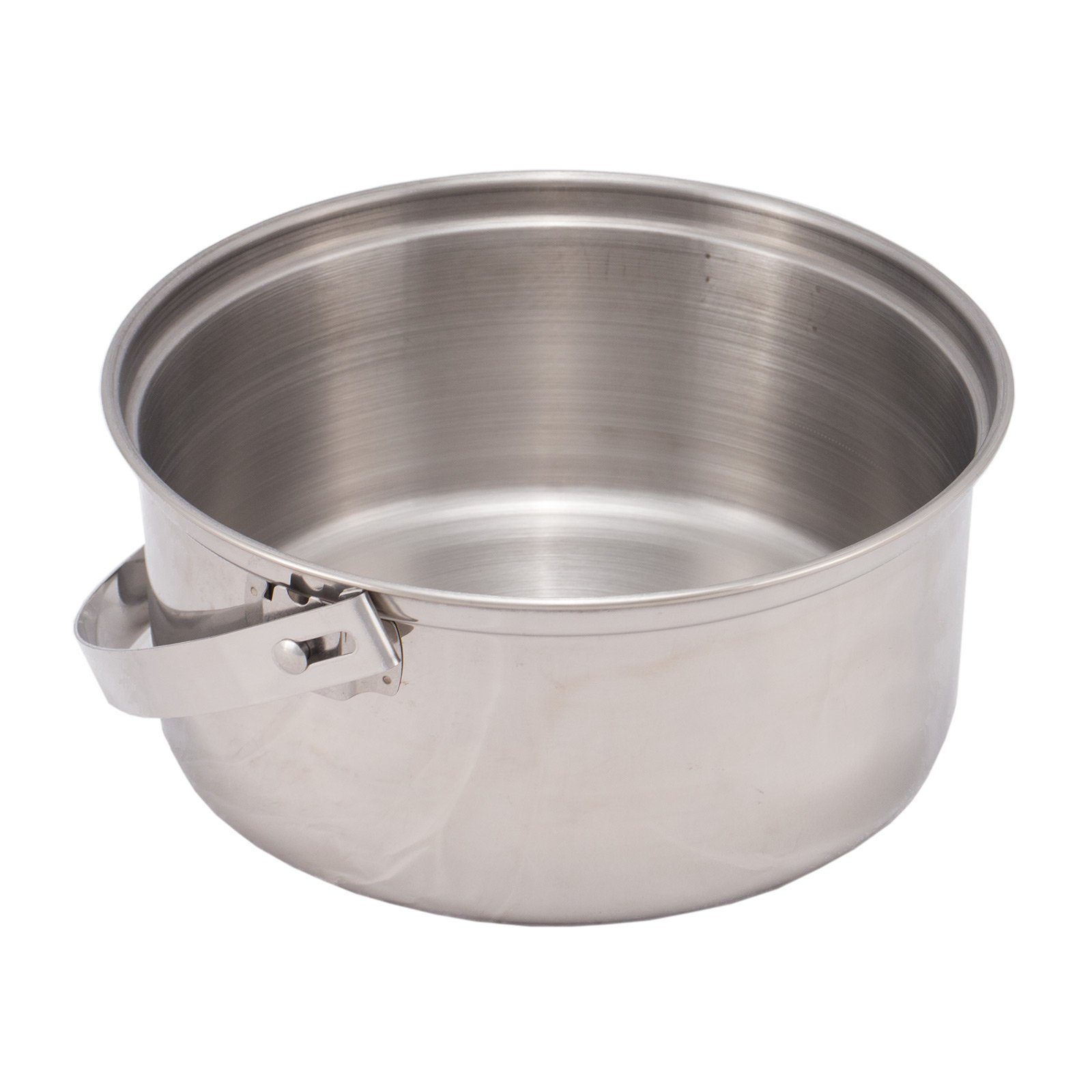 Outdoor International Topf-Set Camping Kochgeschirr Set 2tlg., Edelstahl Topf Pfanne Geschirr Stapelbar