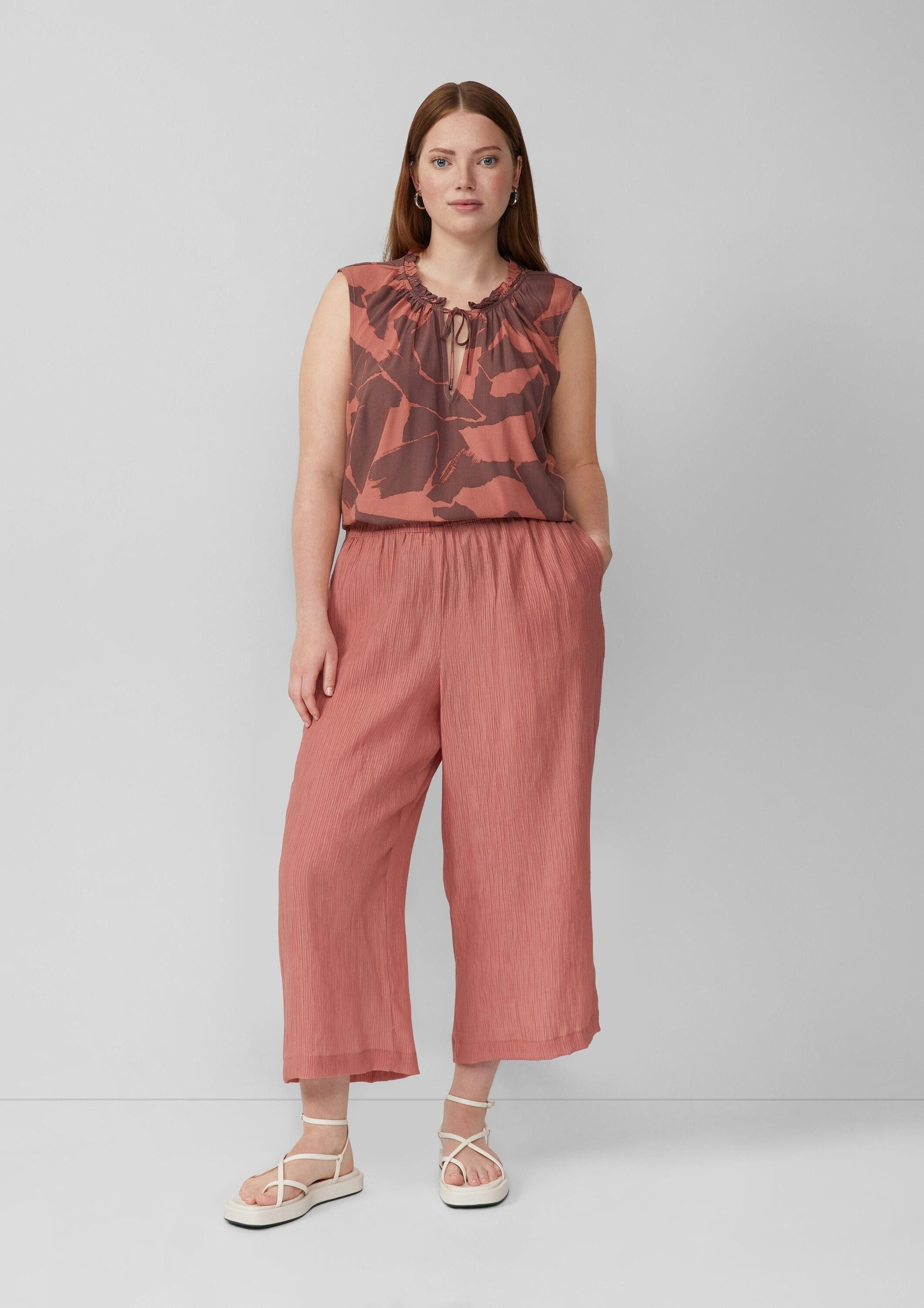 QS Blusentop Bluse Blusentop mit Rüschenkragen – Bild 5 von 5