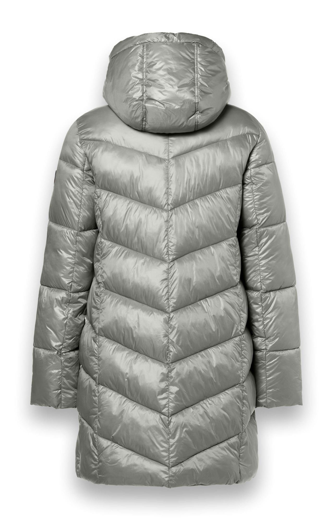 District Wintermantel Sapporo (mit Kapuze, wasserabweisend) silber Damen