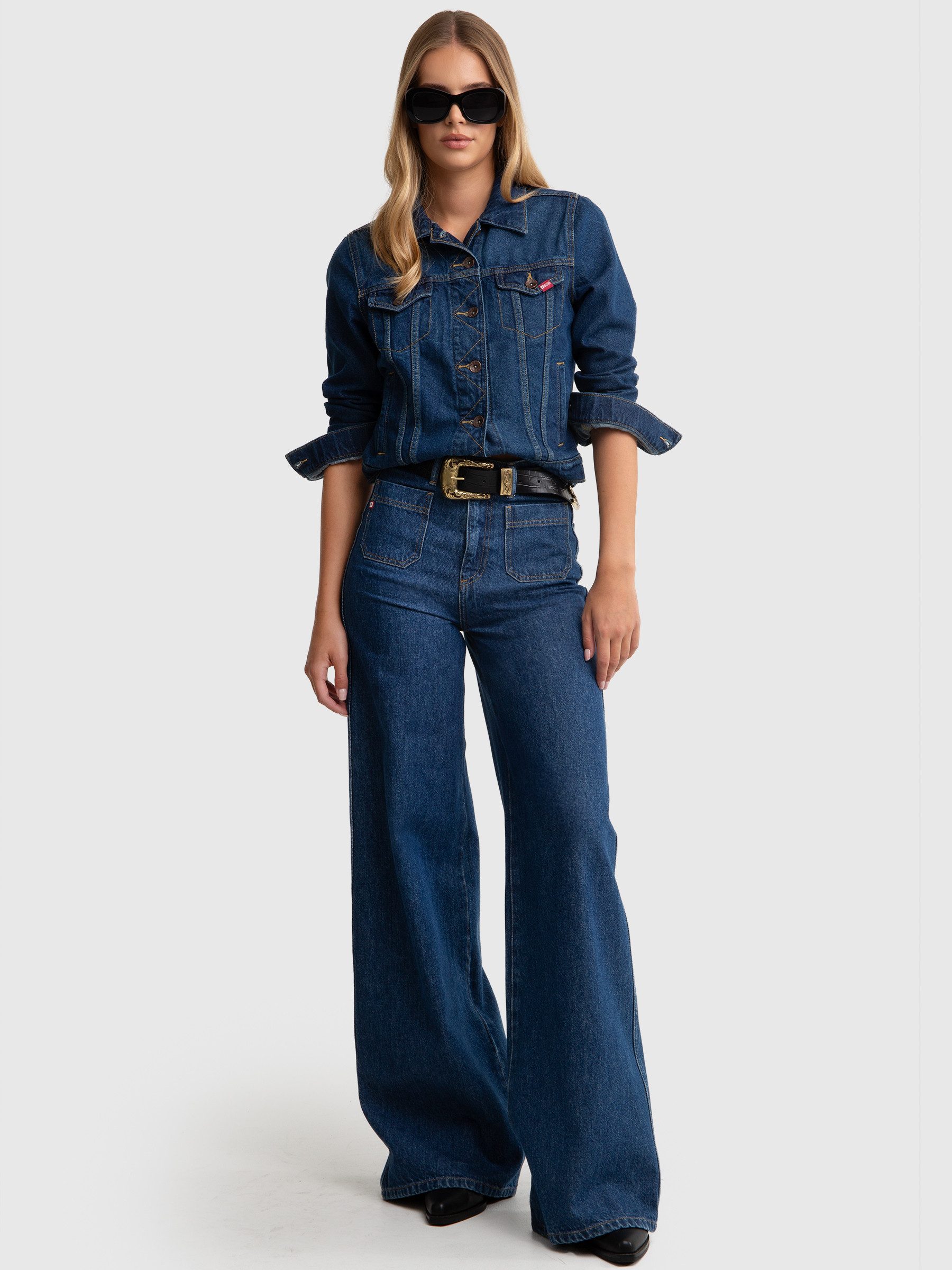 BIG STAR Weite Jeans CELIN hohe Leibhöhe