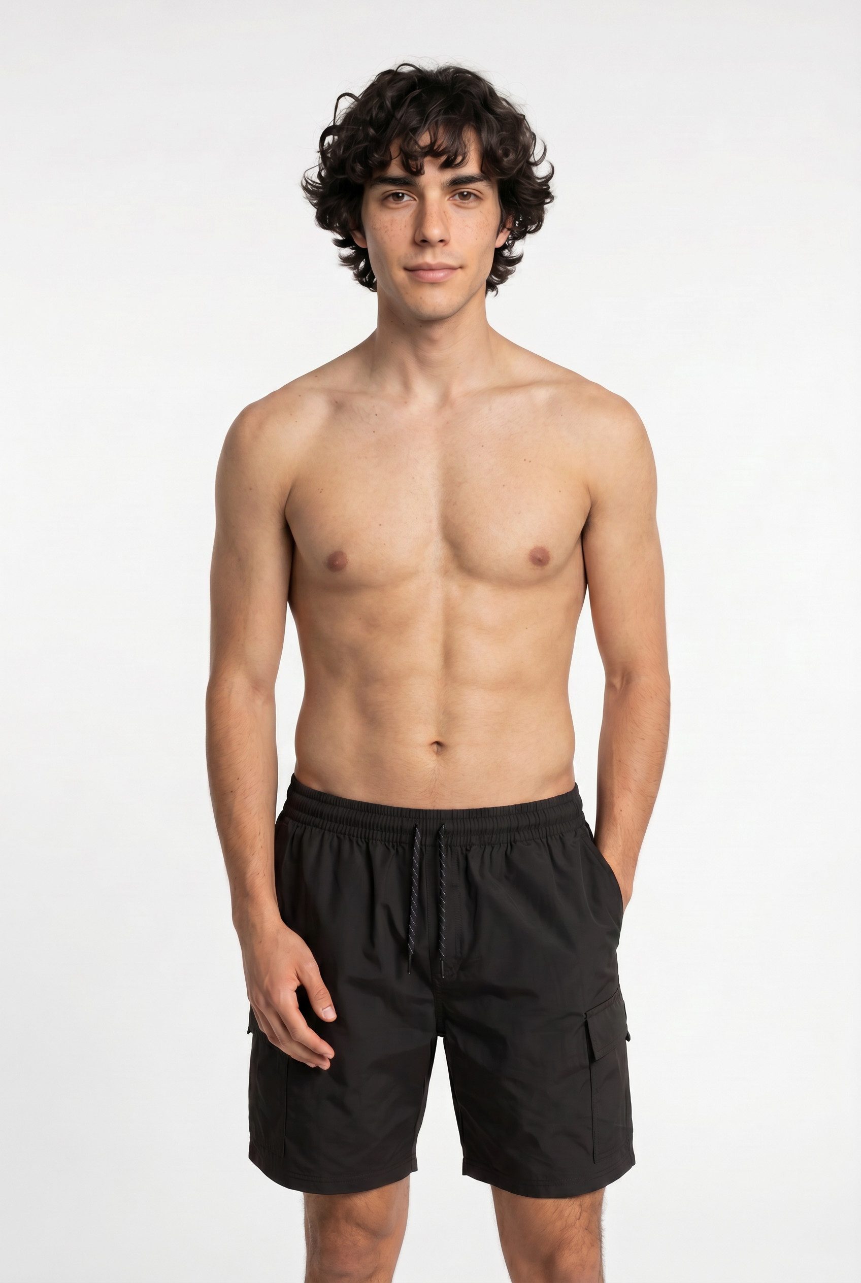 Vans Badeshorts PRIMARYCARGOLOOSEELASTICBOARDSHORT aus Baumwolle und Polyester, lässige Passform