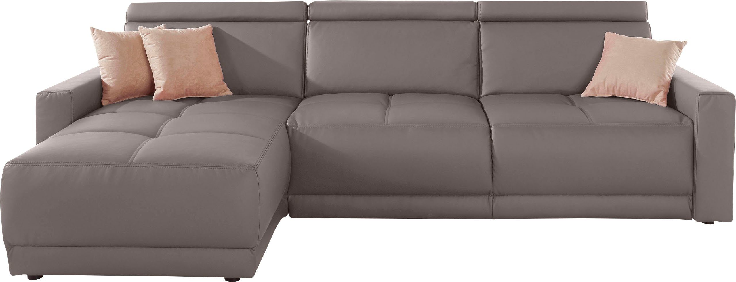 DOMO collection Ecksofa "Ava mit moderner Sitzheftung & toller Doppelnaht, günstig online kaufen