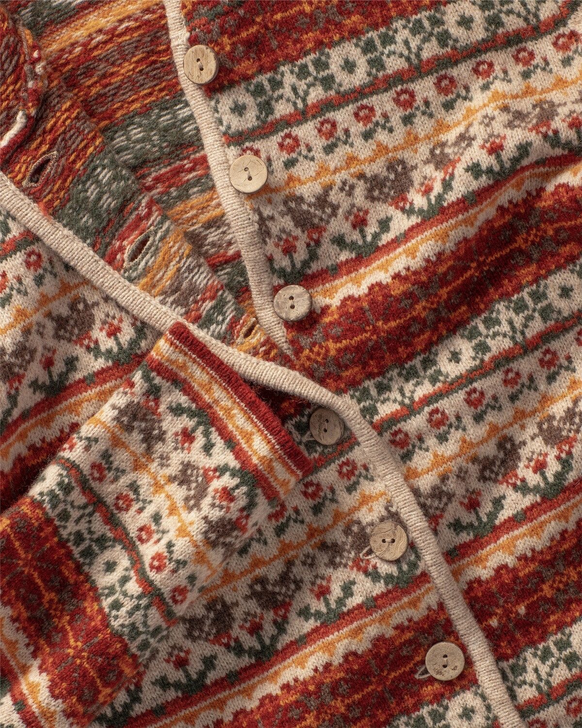 Luis Steindl Strickjacke Jacquard-Strickjacke mit Kapuze