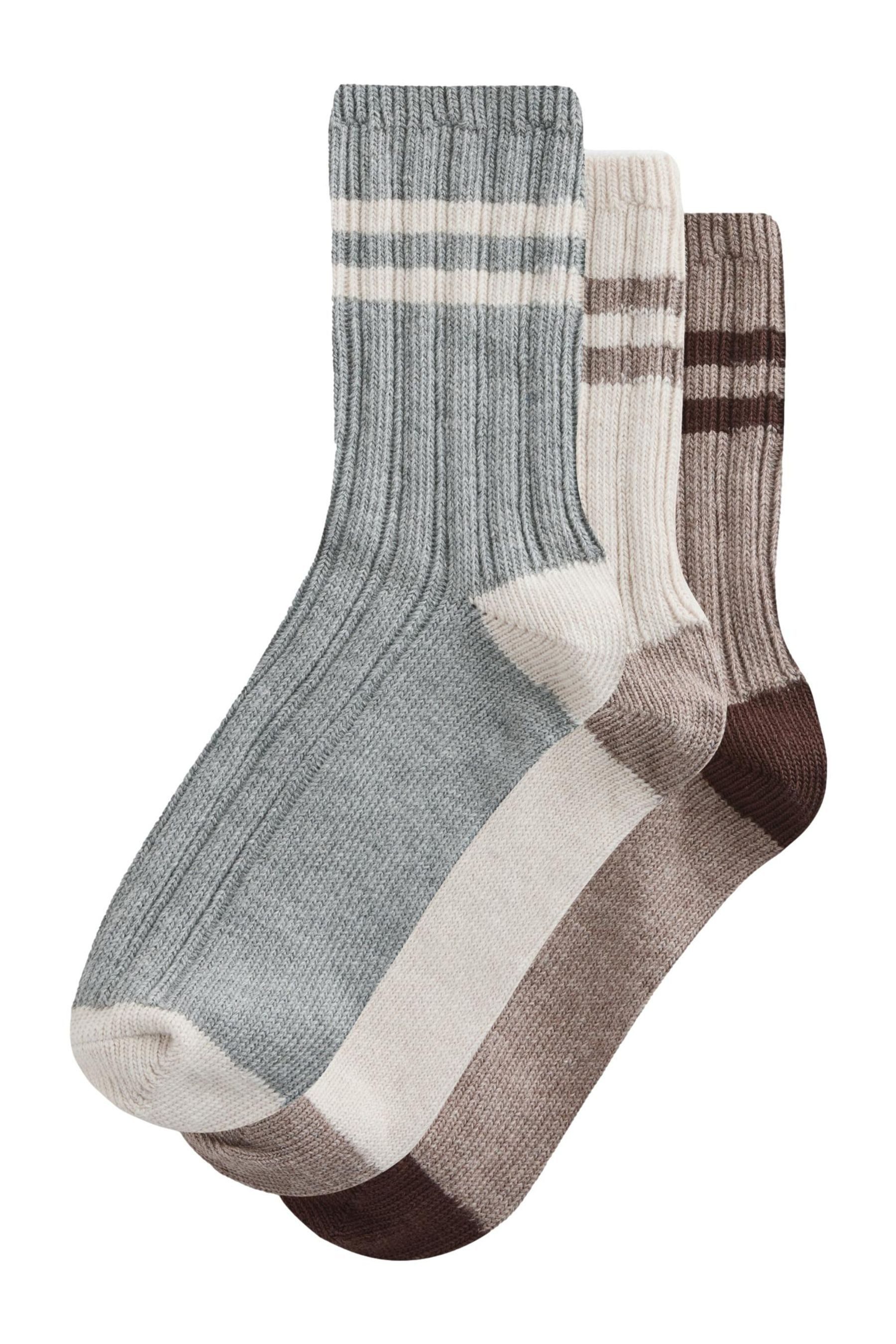 Next Kurzsocken Warme Knöchelsocken, 3er-Pack (1-Paar)