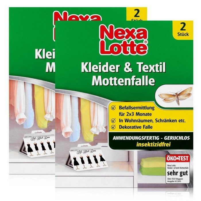 Nexa Lotte Insektenfalle Nexa Lotte Kleider- & Textil-Mottenfalle 2 stk. - insektizidfrei (2er