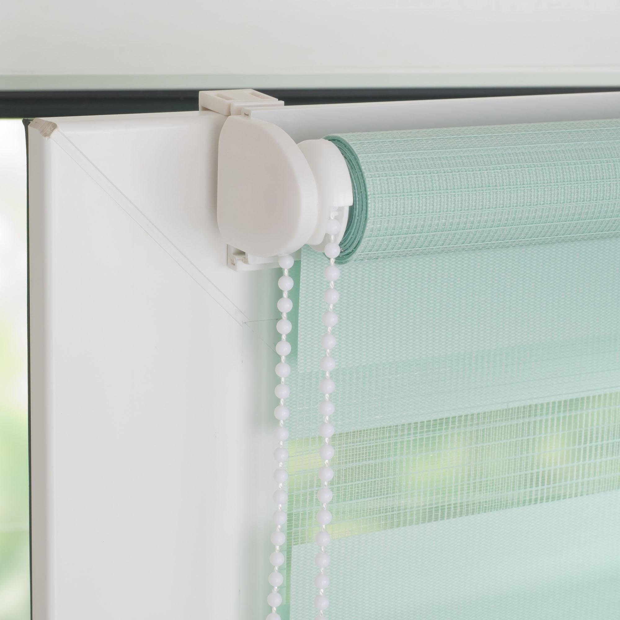 Doppelrollo Klemmfix-Duo-Rollo, Liedeco, Lichtschutz, ohne Bohren, Klemmfix, 1 Stück