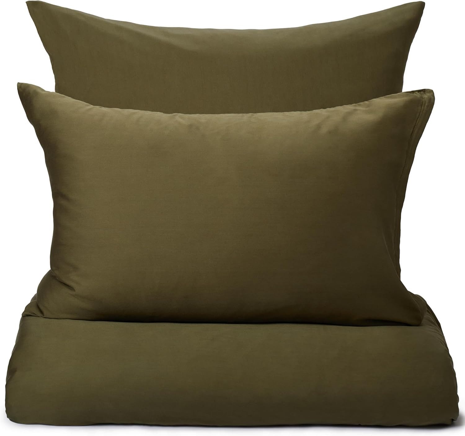 Urbanara Partnerbettwäsche Постельное белье-Set Seretta I 100% Tencel Lyocell, Satin, 2 teilig, Geschmeidige Satin Постельное белье mit Reißverschluss