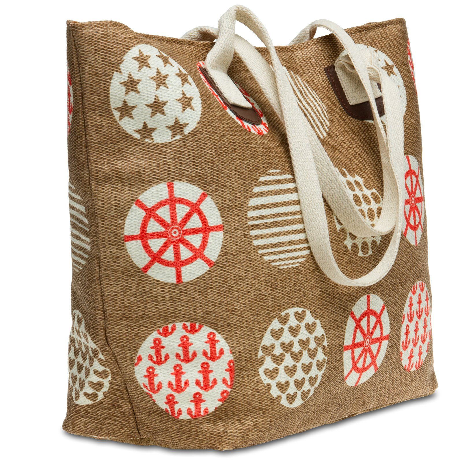 Caspar Strandtasche TS1021 große XL Damen günstig online kaufen