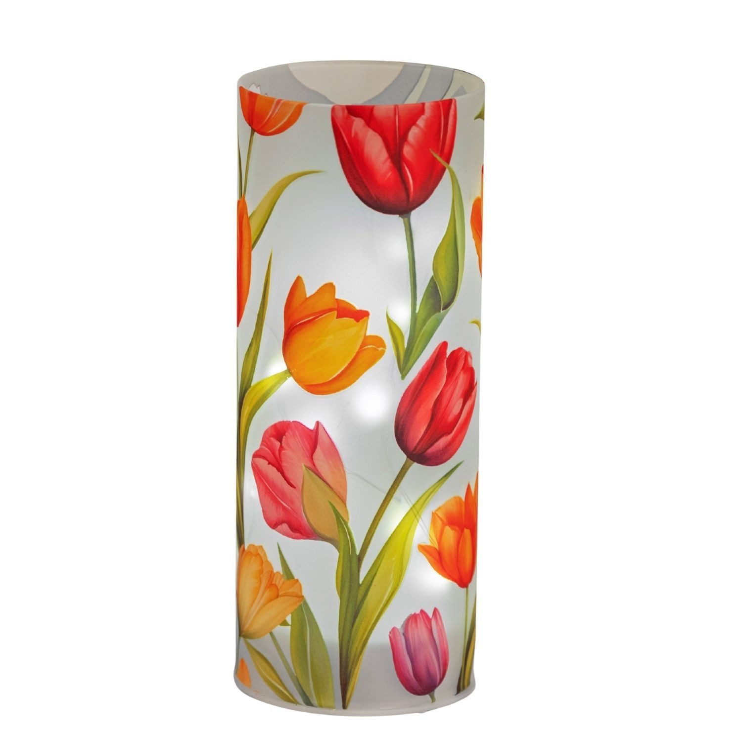 formano Nachttischlampe Tulpen, mit Timerfunktion, Mehrfarbig, Motiv: Blumen