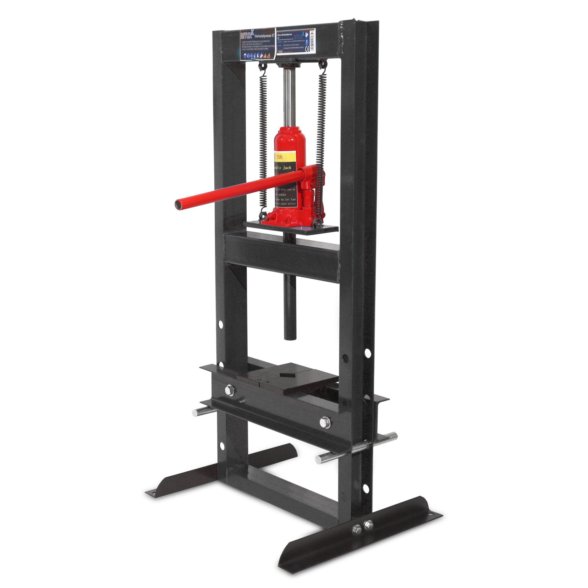 Bituxx Werkstattpresse 6T Dunkelgrau, MS-19524