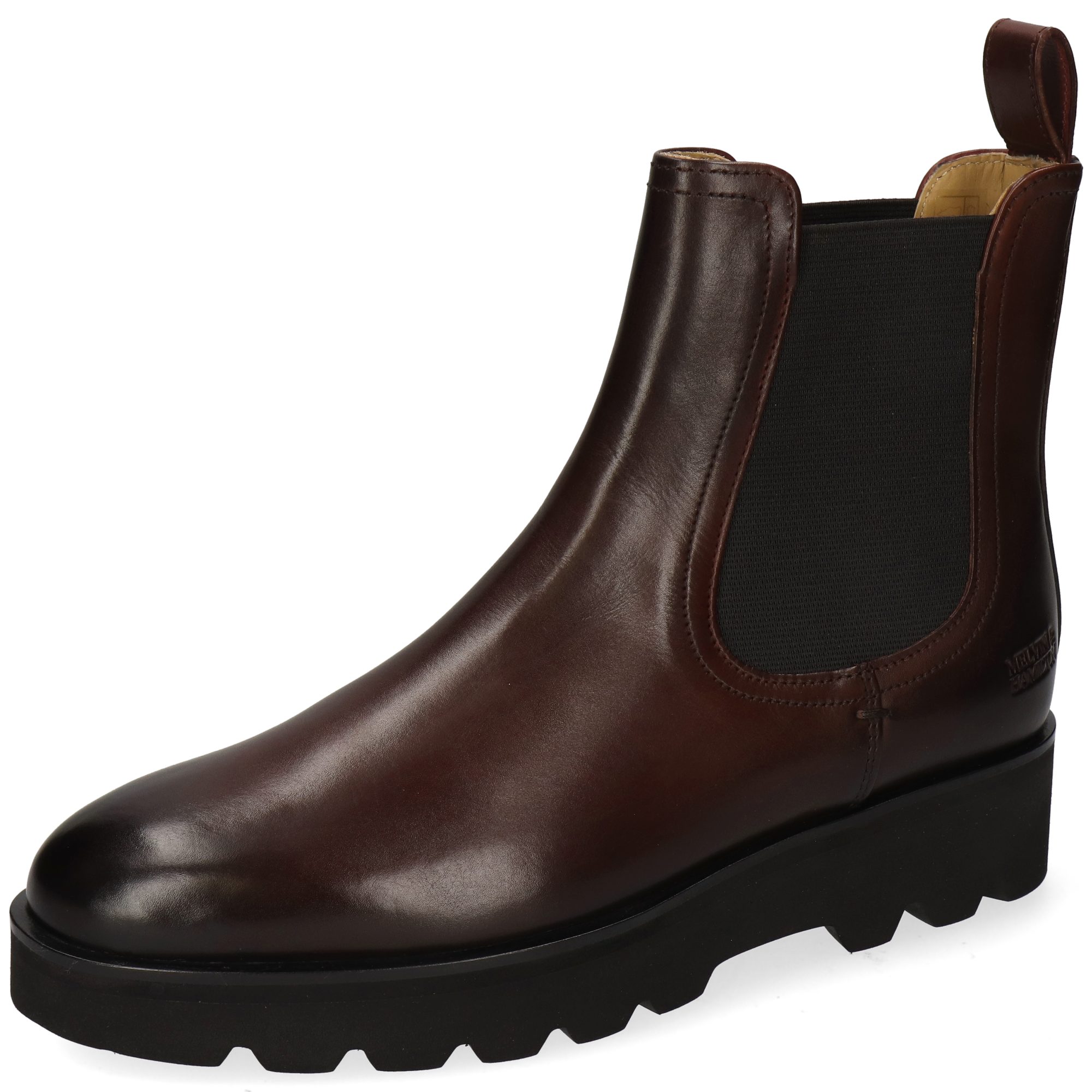 Melvin & Hamilton Susan 100 Leder-Chelsea Boots für Damen Stiefelette Flache Absätze, Echtes Leder, Vegetabile Gerbung