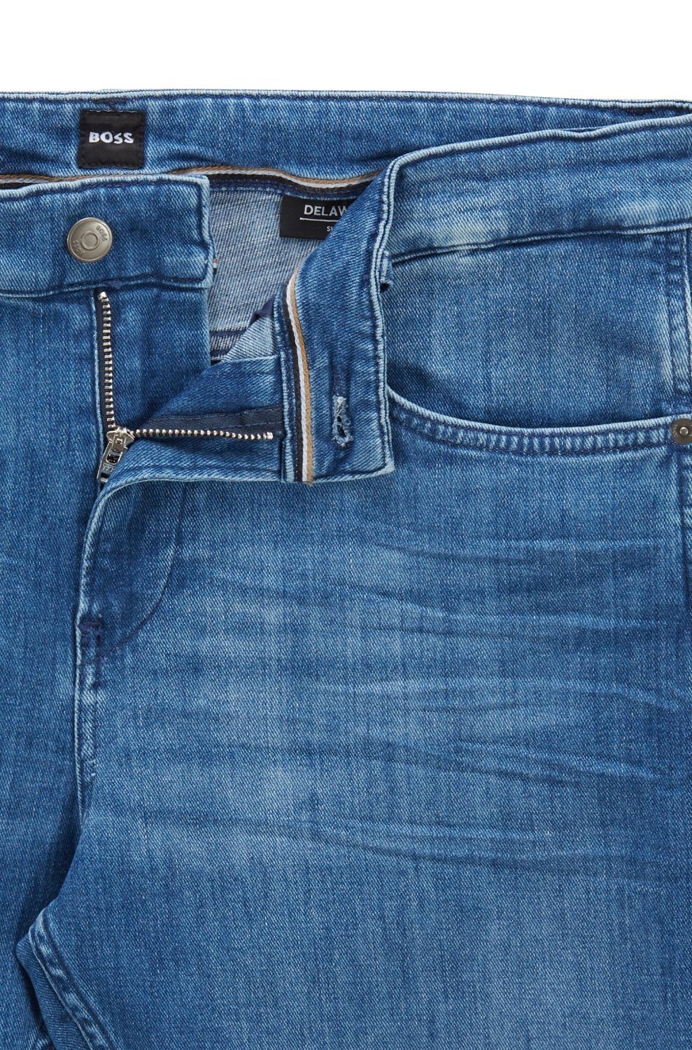 Slim-Fit Kaschmir-Haptik aus Denim italienischem BOSS 5-Pocket-Jeans mit Jeans