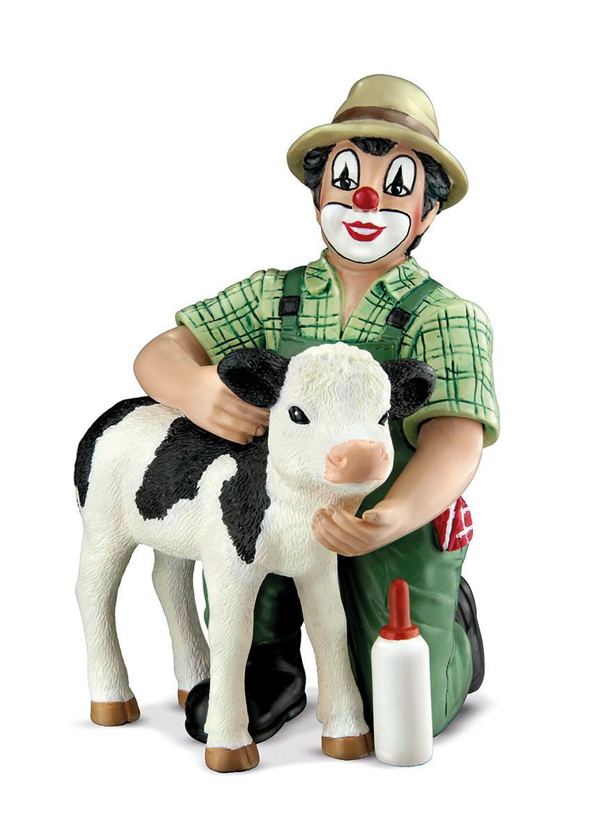 GILDE Comicfigur Clownfigur Landliebe aus Kunstharz - Bauernhof Idylle (1 St)
