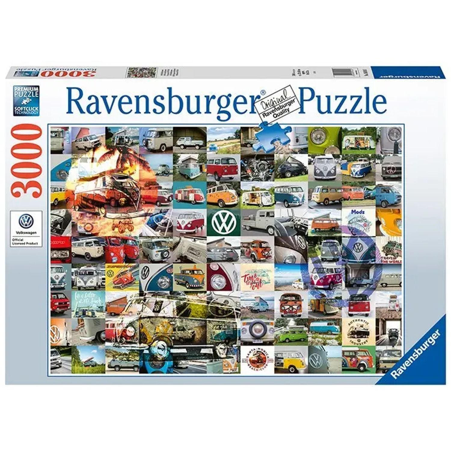 Ravensburger Puzzle Ravensburger Puzzle 16018 - 99 VW Bulli Moments - 3000 Teile..., 3000 Puzzleteile
