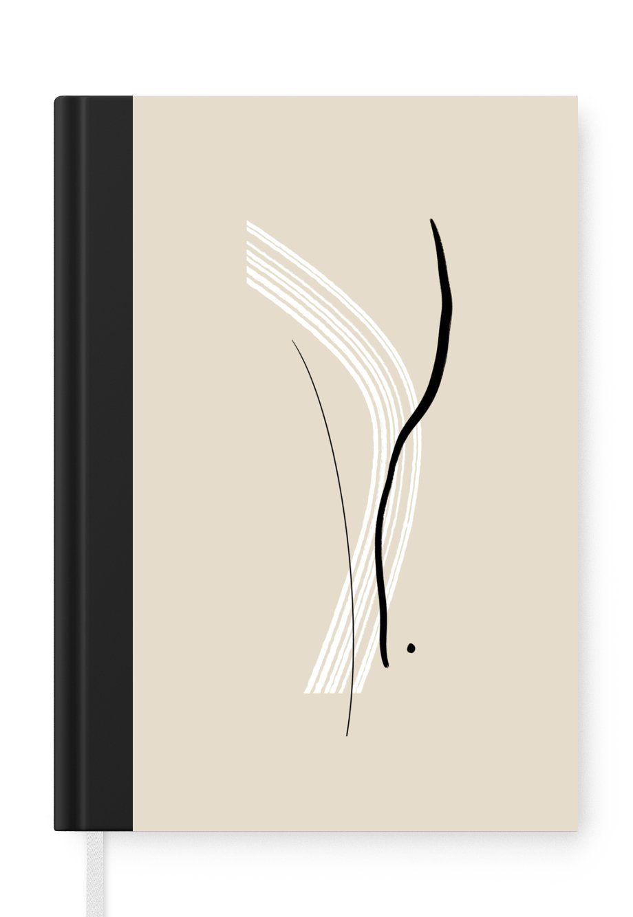MuchoWow Notizbuch Pastell Journal, 98 Seiten, Haushaltsbuch Tagebuch, Notizheft, Abstrakt A5, Merkzettel, - Design, 