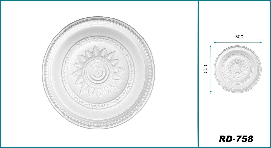 Hexim Wanddekoobjekt Gänseblume 50cm (HEXIM Stuckrosette günstig online kaufen