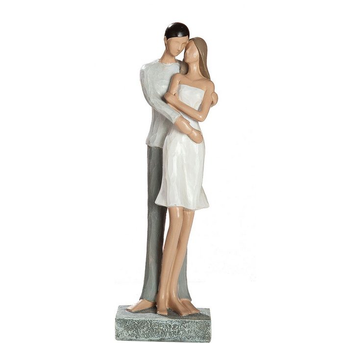GILDE Dekofigur Skulptur Liebespaar Arm in Arm (1 St) Dekoobjekt Höhe 26 cm handbemalt romantisch Wohnzimmer