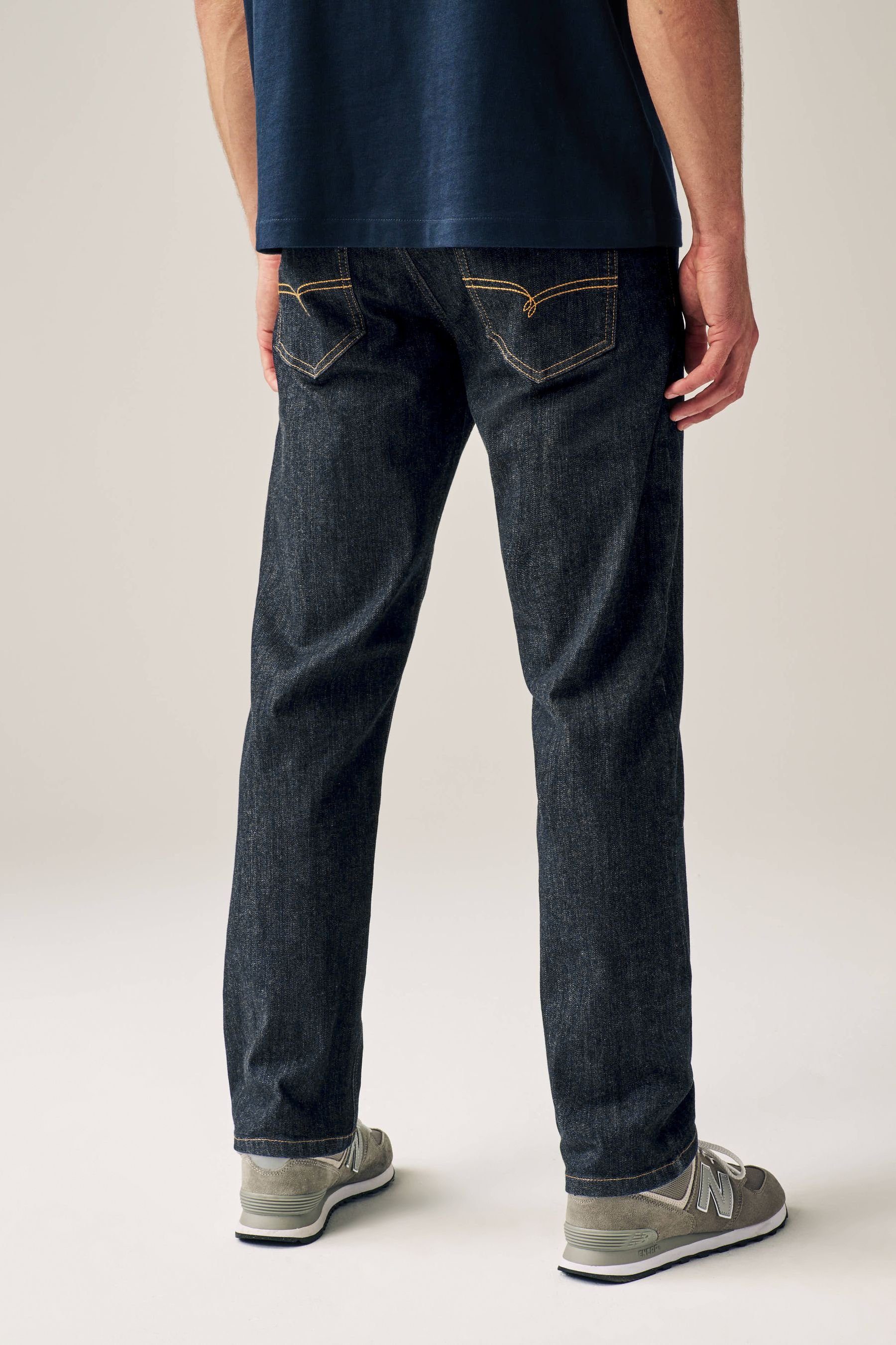 Straight-Jeans Straight Motionflex (1-tlg) Jeans Rinse - Next