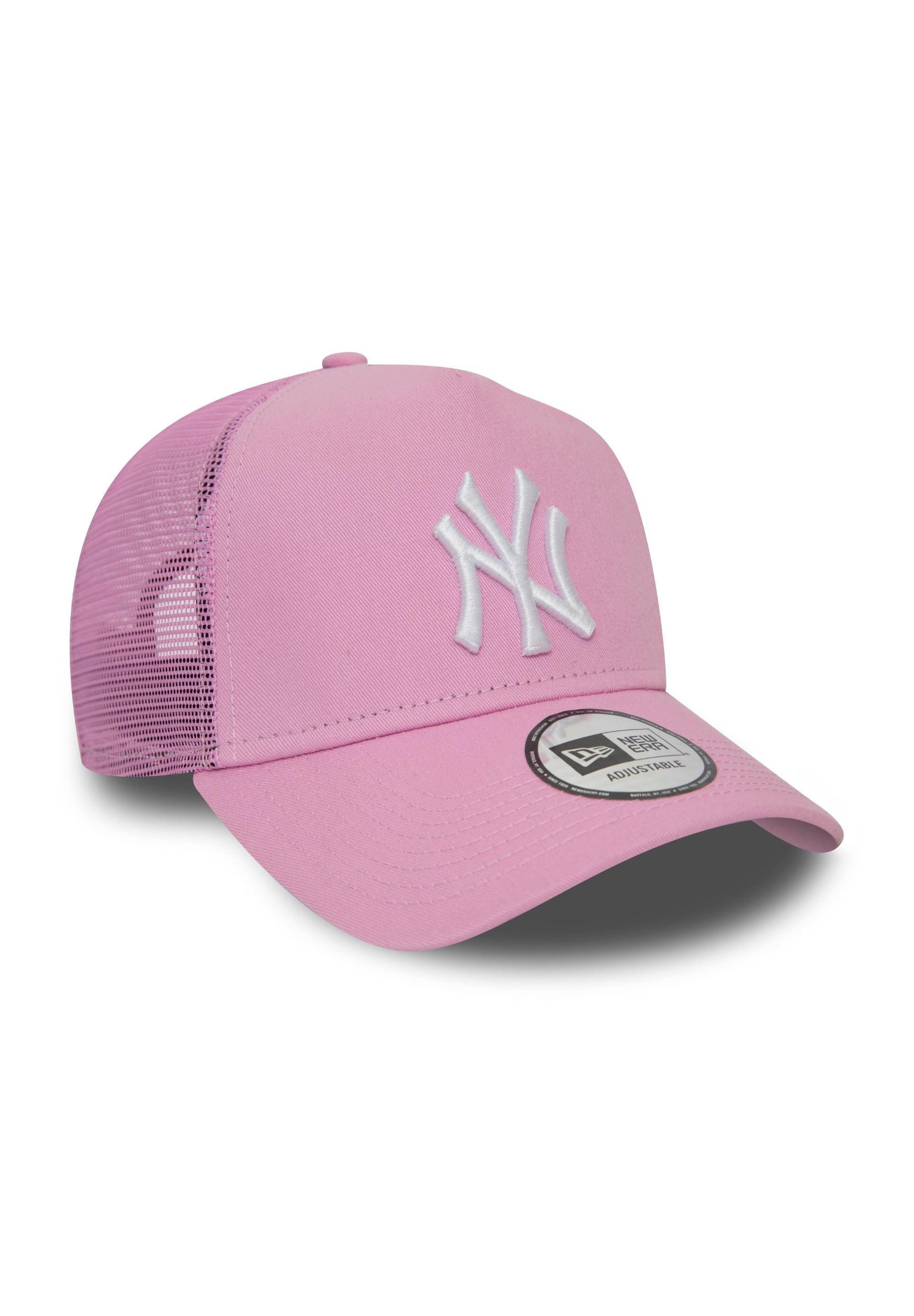 New Era Baseball Cap New York Yankees MLB League Essential Rosa Verstellbare A-Frame Trucke (1-St)