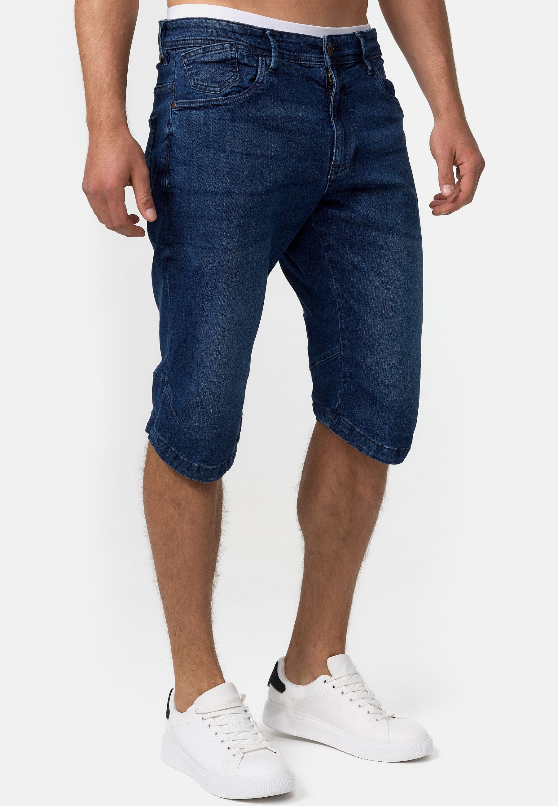 INDICODE Jeansshorts Herren Jaspar Jeans Shorts Herrenshorts Herren Denim Stretch Shorts – Bild 4 von 5