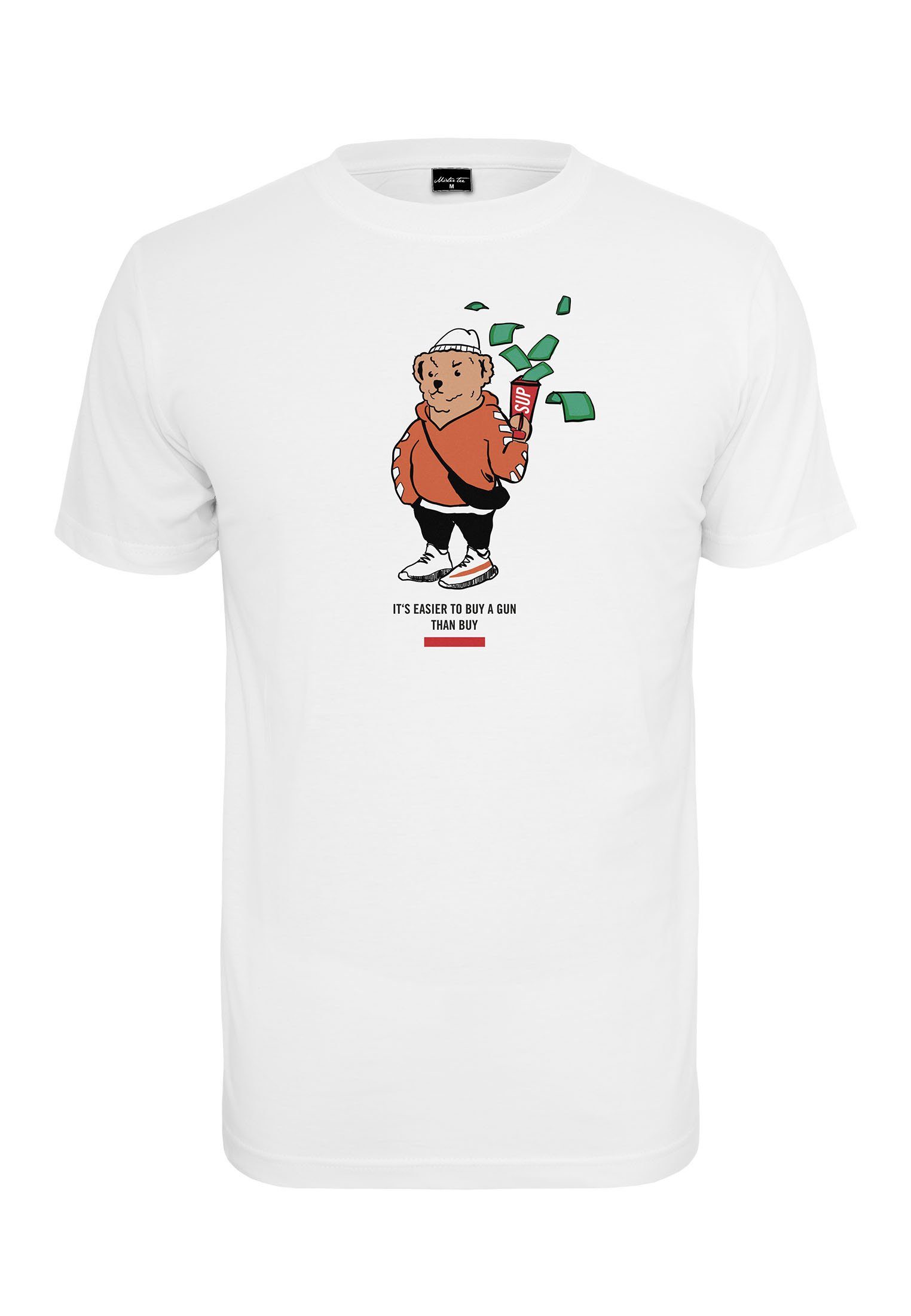 T-Shirt Bear MT809 Bear white MisterTee (1-tlg) Money Herren Tee Money