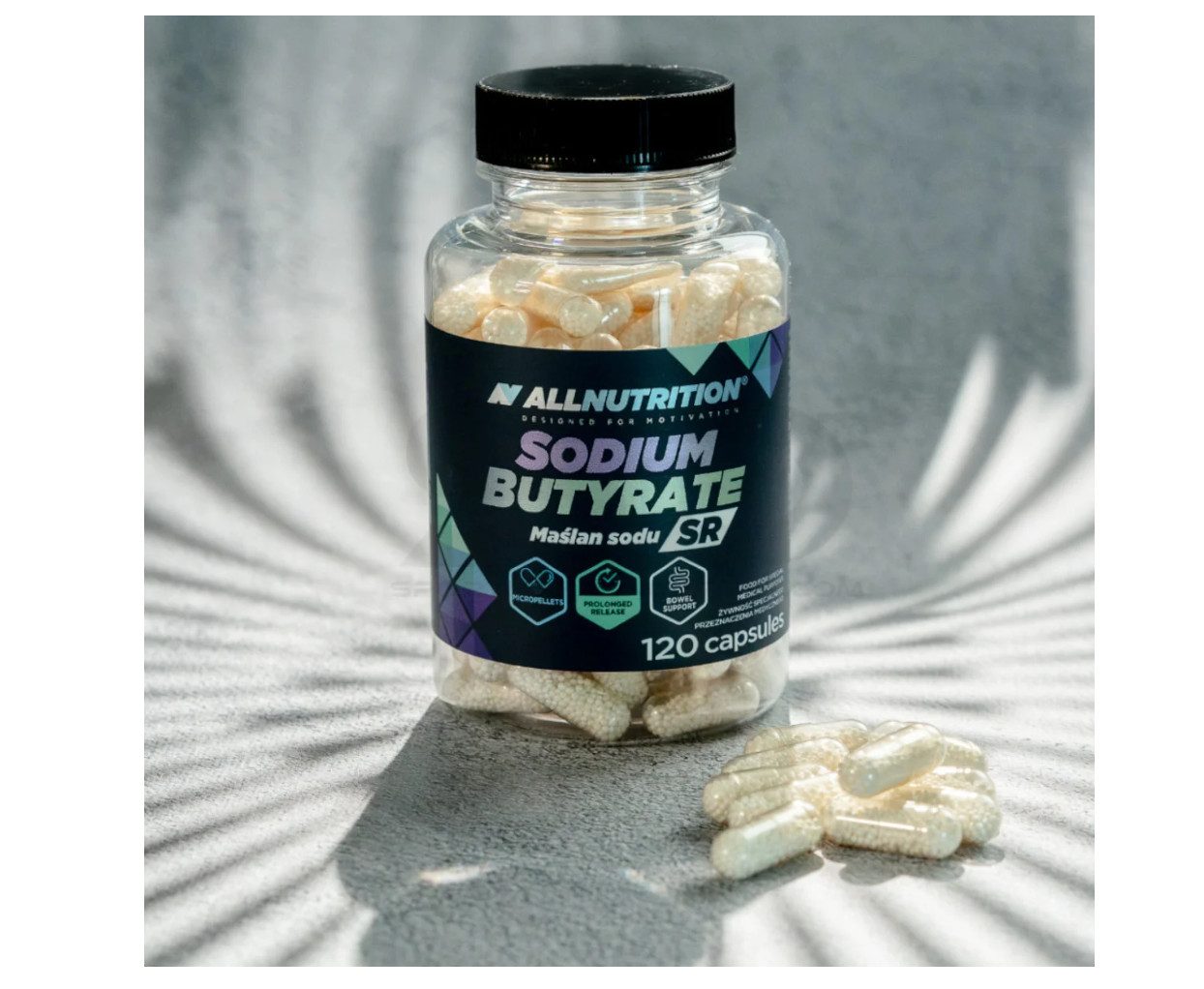 ALL NUTRITION ALL NUTRITION® SODIUM BUTYRIC Buttersäure 300mg 120 Tabletten Kapseln, 1 er Einzelprodukt à 120 St., 100 g, 1 Kapsel Natriumbutyrat300 mg - einschließlich Buttersäure 240 mg