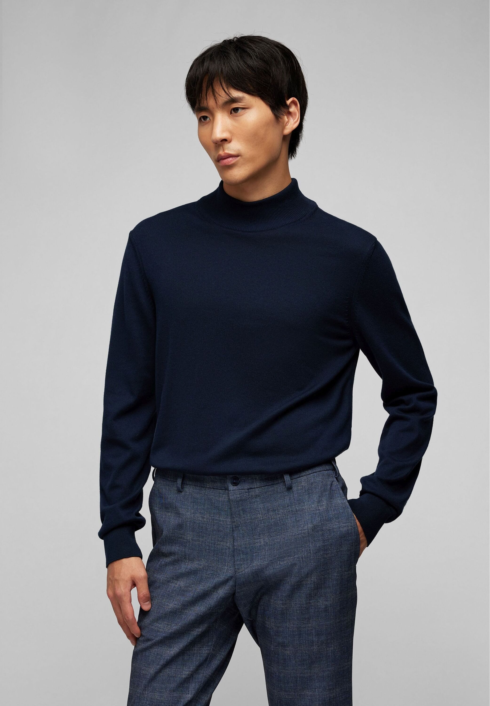 HECHTER PARIS Rollkragenpullover im kombifreudigen Design