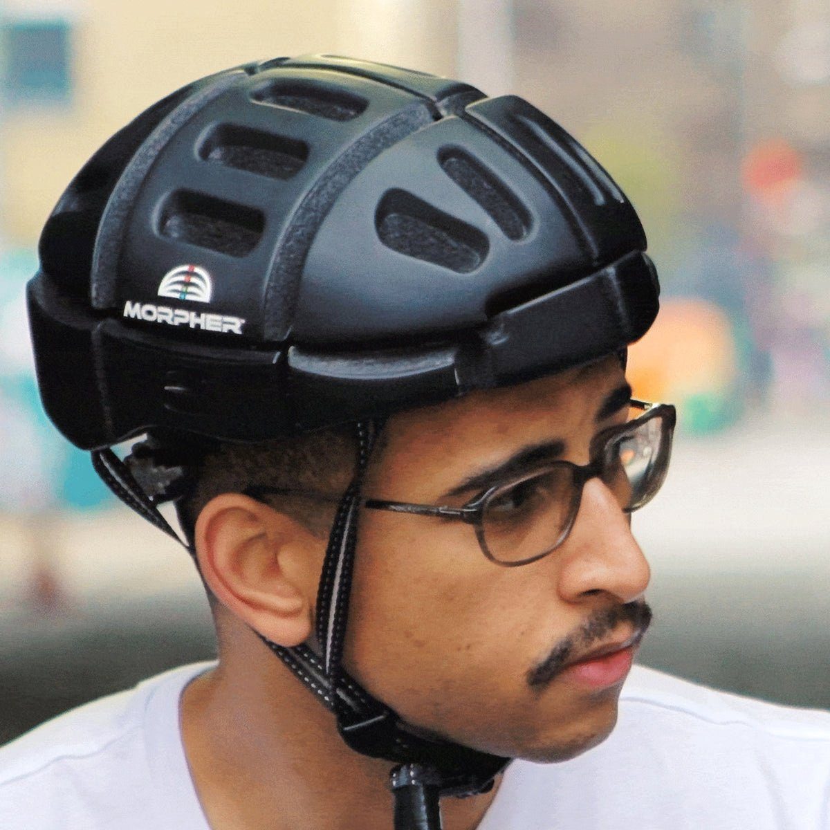 Vigil Helmets Fahrradhelm, Der Morpher Fahrradhelm kann flach  zusammengefaltet werden