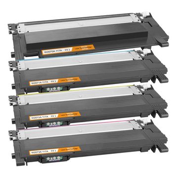 Tito-Express Tonerpatrone 4er Set ersetzt HP W2070A W2071A W2072A W2073A HP 117A, (Multipack, 1x Black, 1x Cyan, 1x Magenta, 1x Yellow), für Color Laser MFP 178nwg 179fwg 150nw 179fnw 150a 178nw MFP-170
