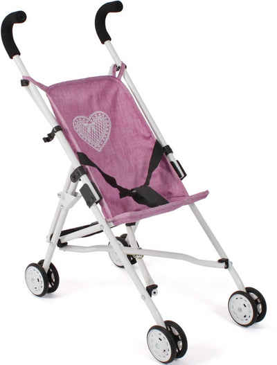 CHIC2000 Puppenbuggy Roma, Jeans Pink