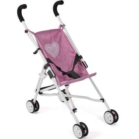CHIC2000 Puppenbuggy Roma, Jeans Pink