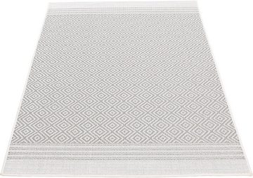 Teppich Boho 103, carpetfine, rechteckig, Höhe: 4 mm, robustes Flachgewebe, Sisal Optik, UV-beständig, Außenbereich