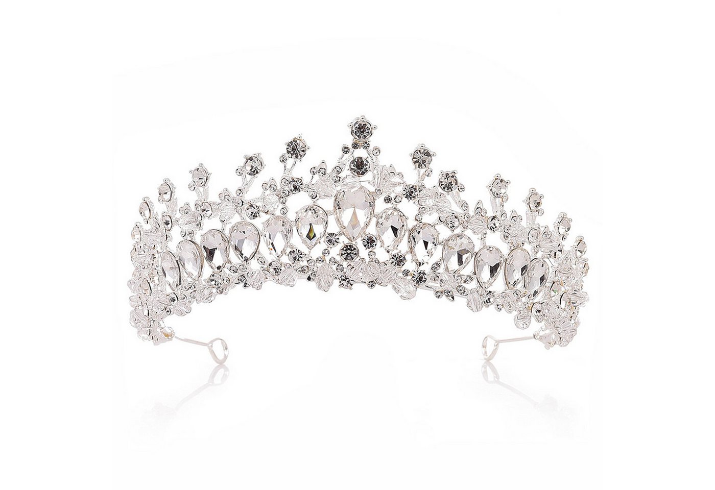 MOPUEA Diadem Diadem Kronen Haarschmuck Vintage-Kristall Kronen Hochzeits Tiaras (Haarkrone / Diadem Haarschmuck, Retro Strass Haarkrone Zinklegierung für besondere Anlässe), Strass, robust, retro, elegant, vielseitig, festlich