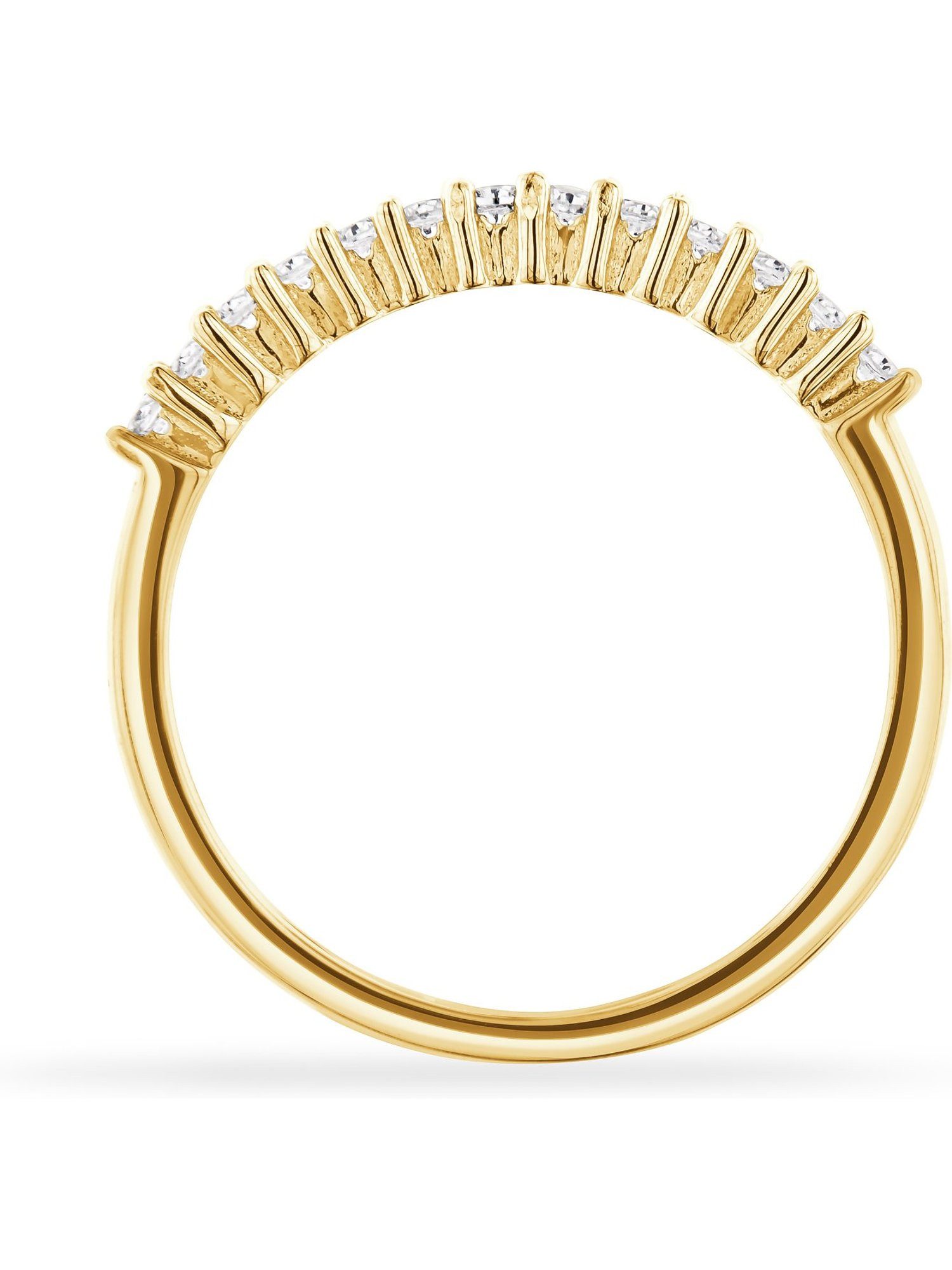 CHRIST Fingerring CHRIST Damen-Damenring 925er Silber 13 Zirkonia, Zirkonia