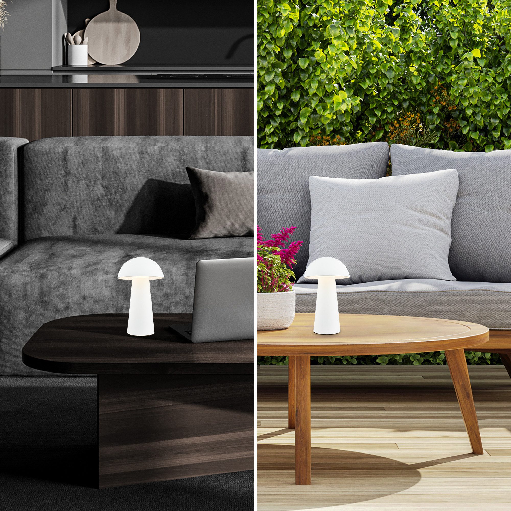 Briloner Leuchten Tischleuchte LED Tischlampe Akku Schreibtisch Wohnzimmer, günstig online kaufen