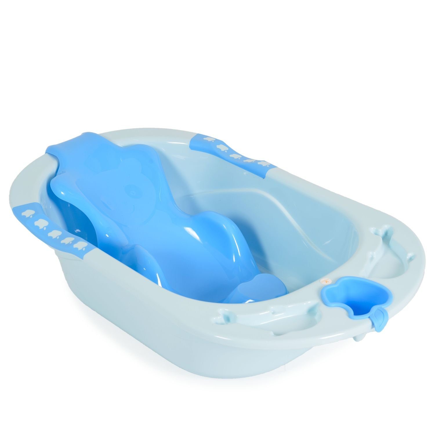 Thumbnail - Cangaroo Babybadewanne Babybadewanne Larissa 89 cm, herausnehmbarer Badesitz, Wasserablauf