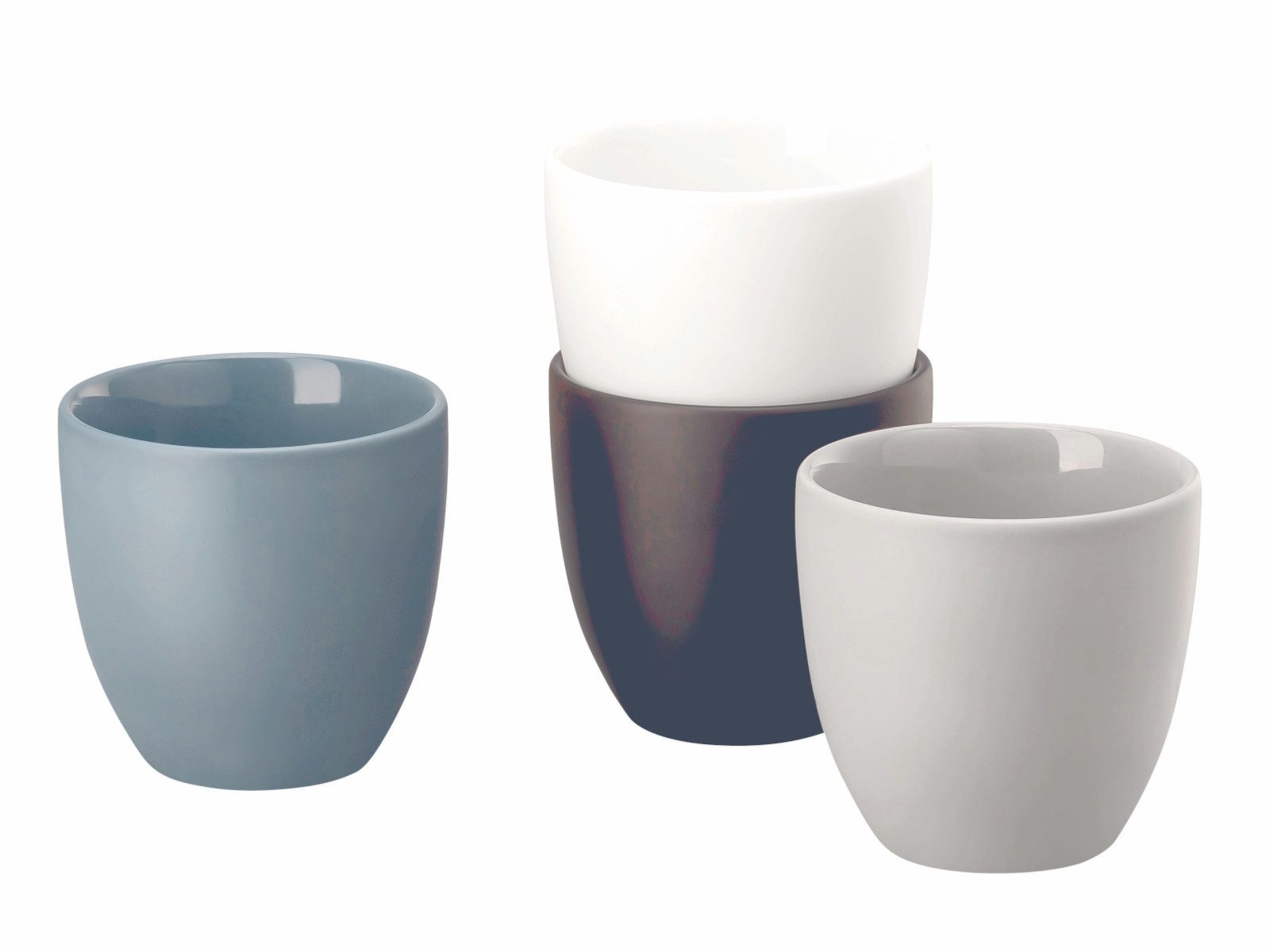 Rosenthal Tasse the cup+ Mixed Lungo doppelwandig 0,18l Set 4tlg, Porzellan
