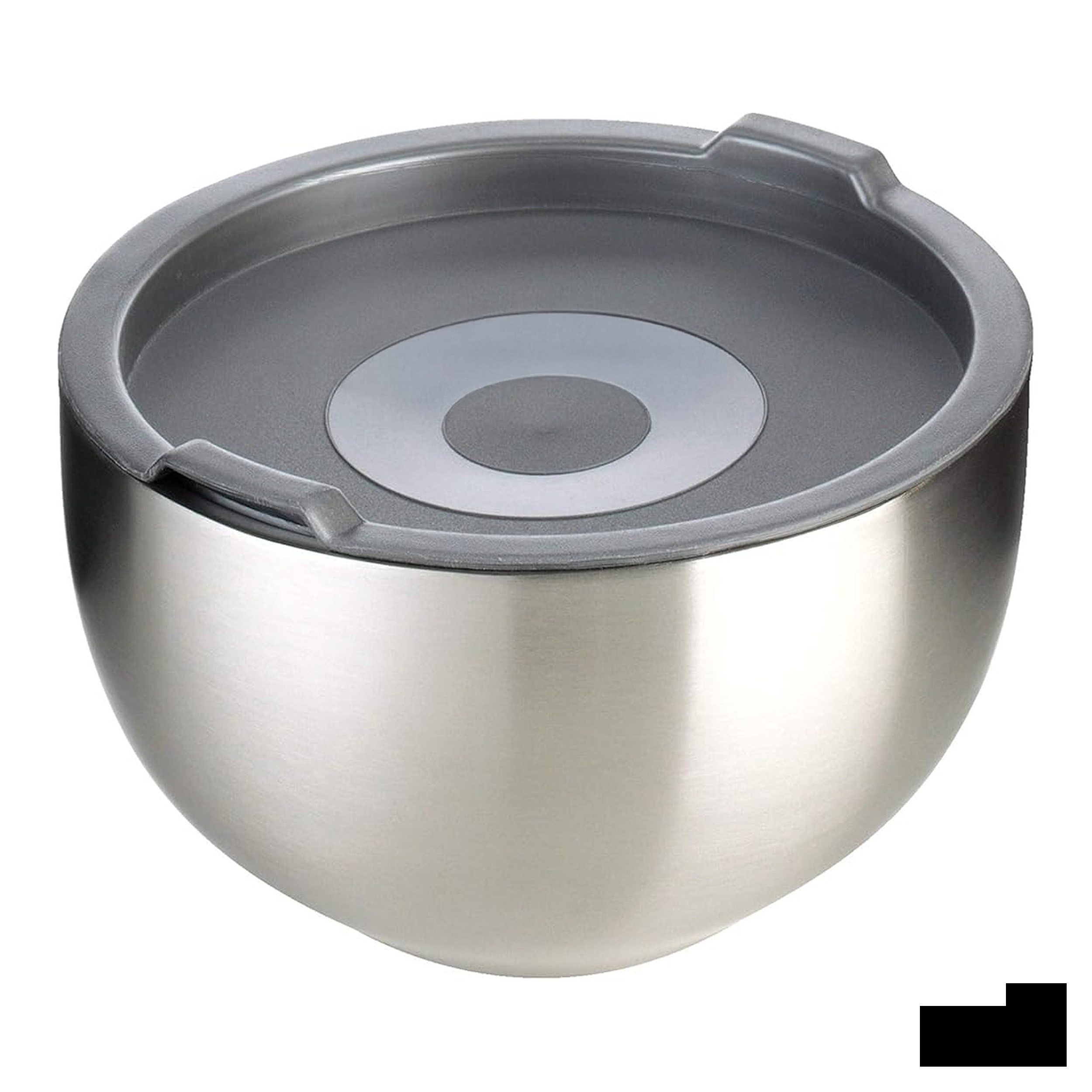 GSW Rührschüssel GSW Thermoschüssel 22cm mit Deckel – Edelstahl 2,5 Liter, Edelstahl