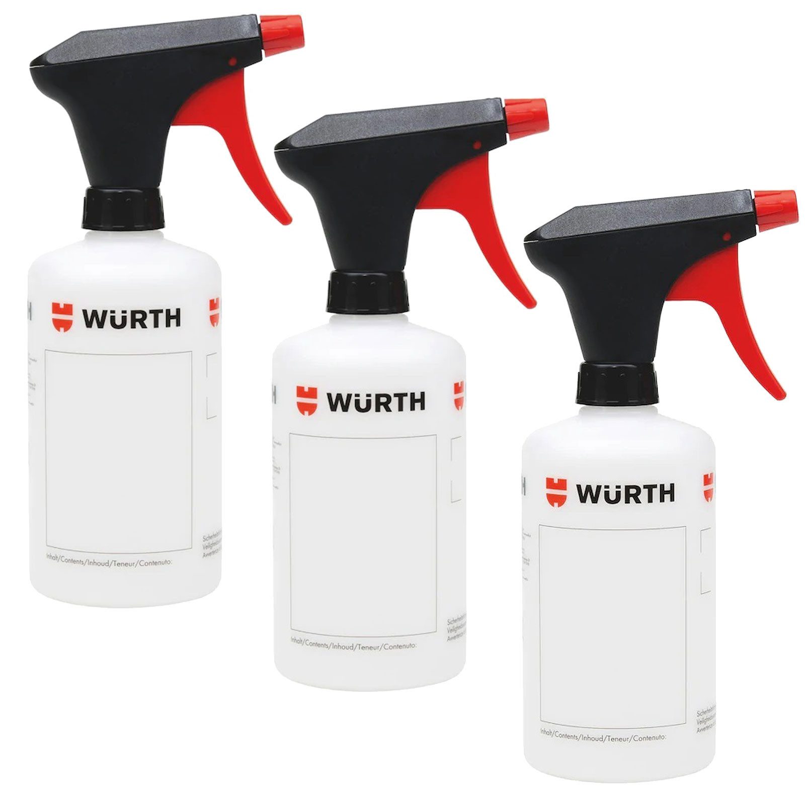 Würth Sprühflasche 3 x Würth Sprühflasche 500 ml