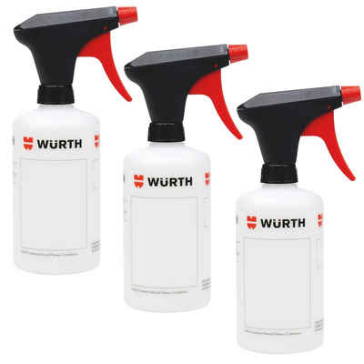 Würth Sprühflasche 3 x Würth Sprühflasche 500 ml Drucksprüher Pumpflasche Handsprüher