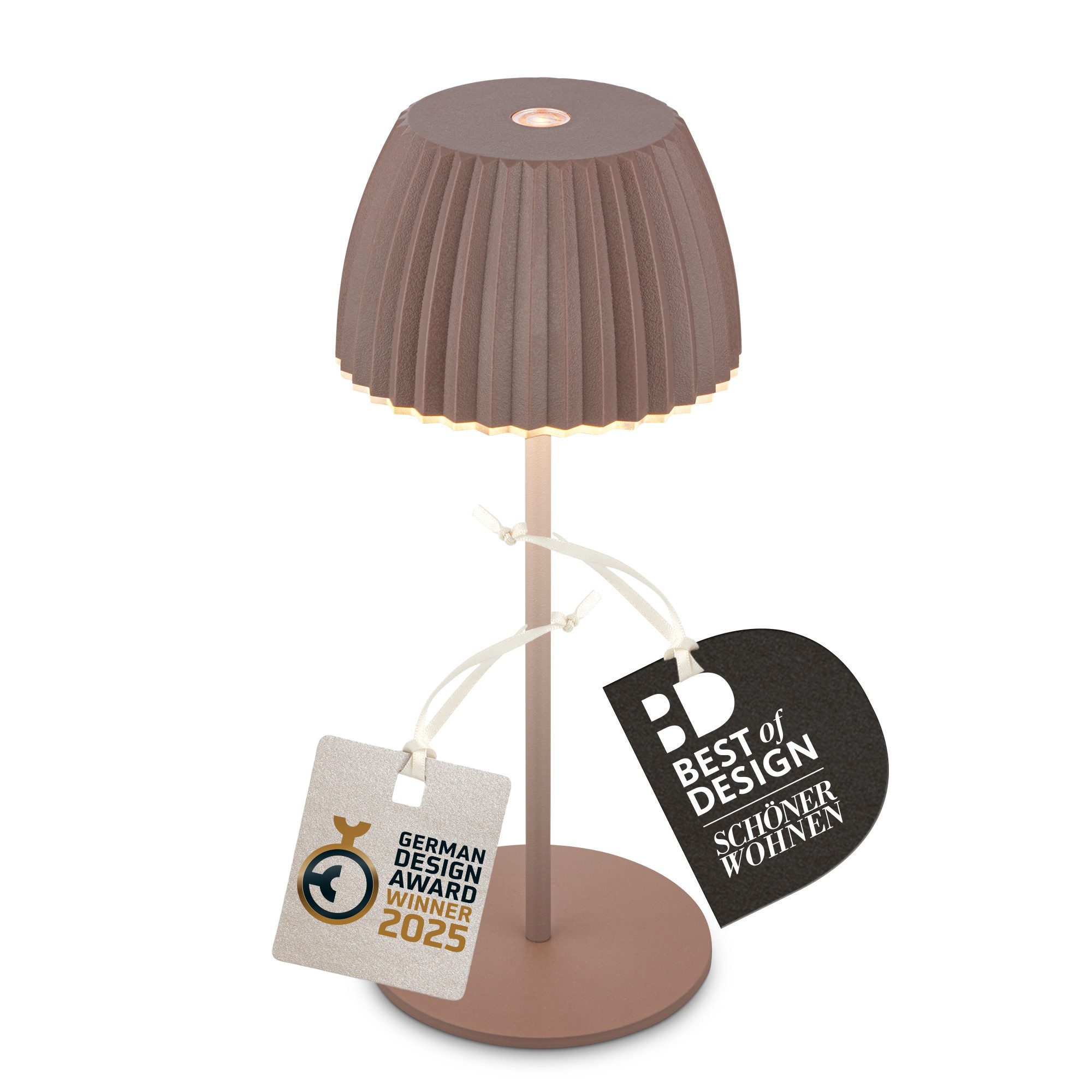 Briloner Leuchten LED Tischleuchte Riffle Tischlampe günstig online kaufen