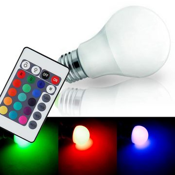 etc-shop LED Deckenleuchte, Leuchtmittel inklusive, Warmweiß, Farbwechsel, Decken Lampe Küchen Wohnraum Kristall Glas Strahler