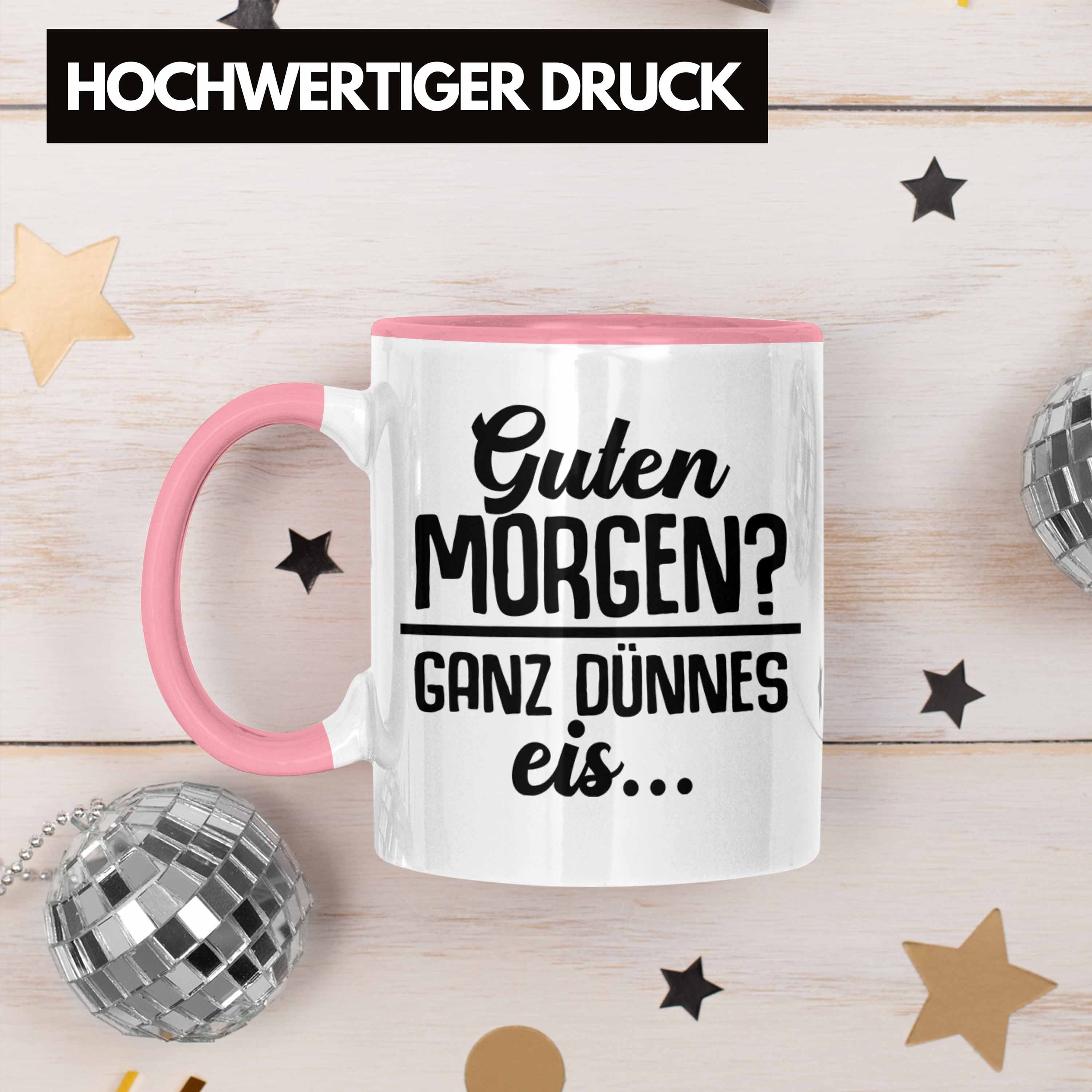 Geschenk Lehrer Morgen? Guten Dünnes Eis - Tasse Rosa Trendation Ganz Tasse Trendation