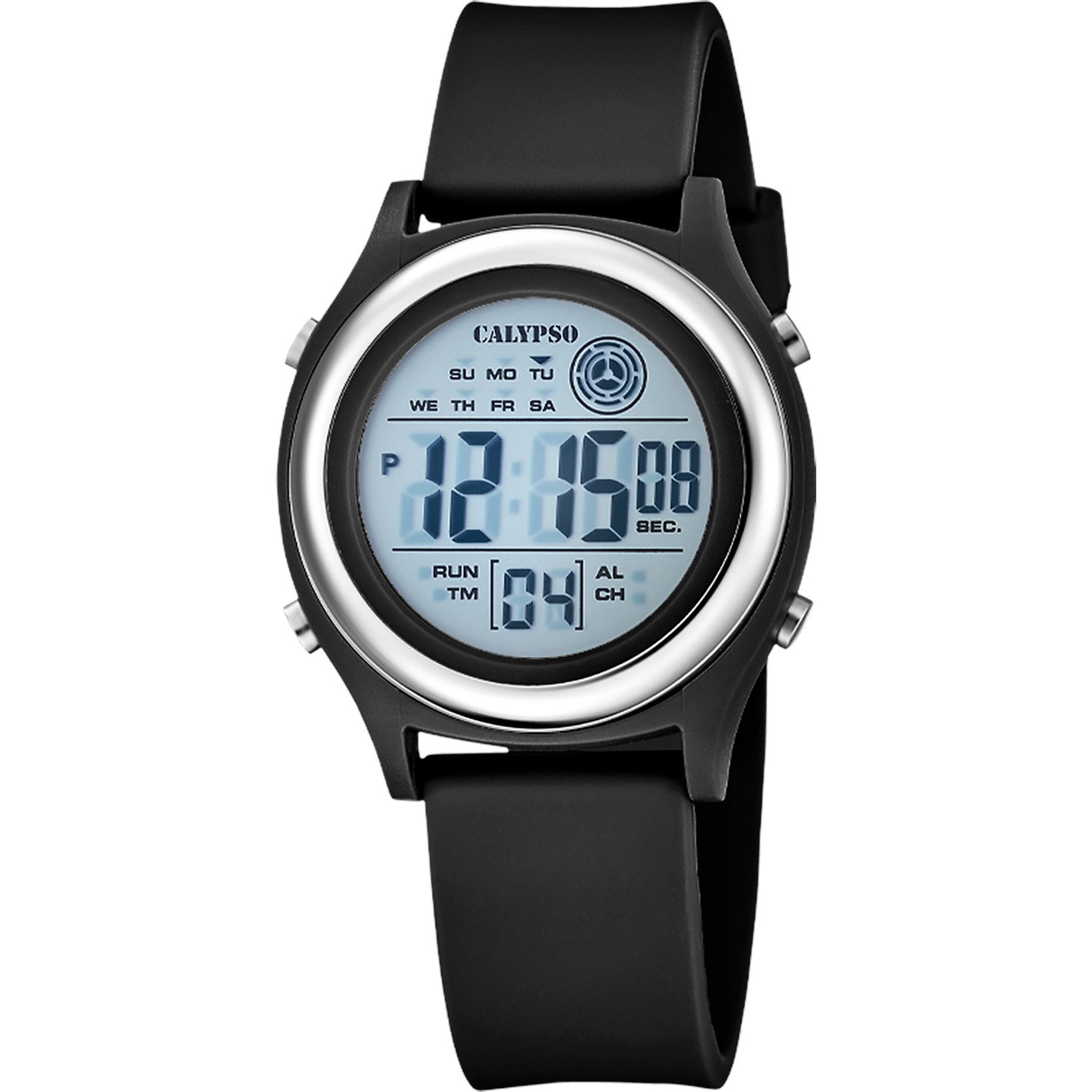 Calypso Digitaluhr Digital Crush Damenuhr K6083-6 Schwarz Kunststoffband 35,4 mm
