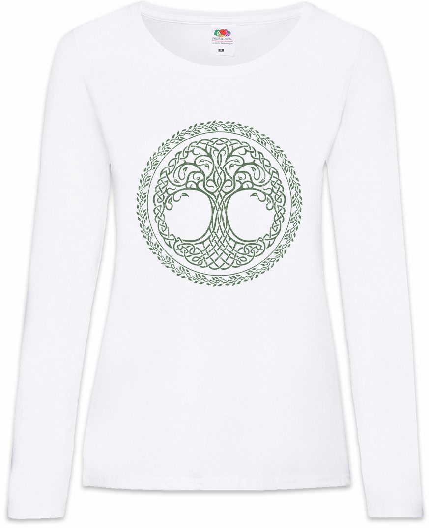 Urban Backwoods Langarmshirt Yggdrasil Circle Damen Langarmshirt Tree Of Life Baum Des Lebens (1-tlg) Weltenbaum Wikinger Vikings Odhin