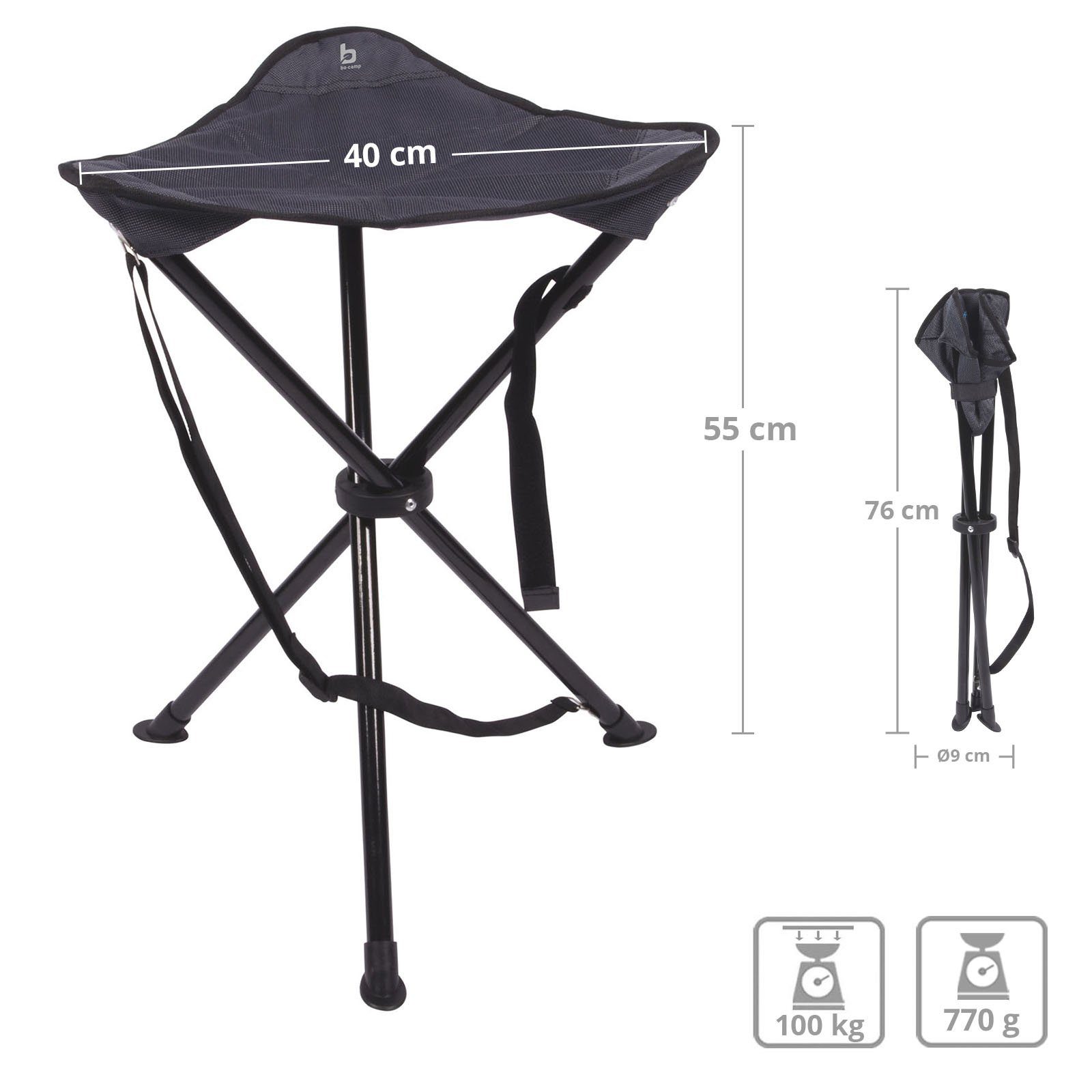 Bo-Camp Campinghocker Dreibein Hocker XL Hoch günstig online kaufen