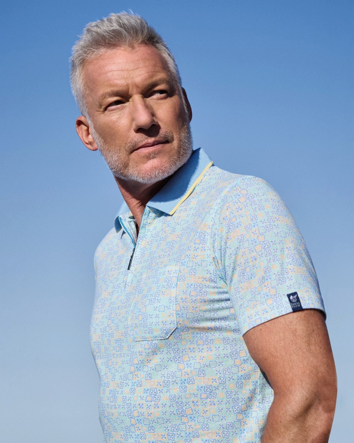 Hajo Poloshirt Poloshirt allover bedruckt in günstig online kaufen