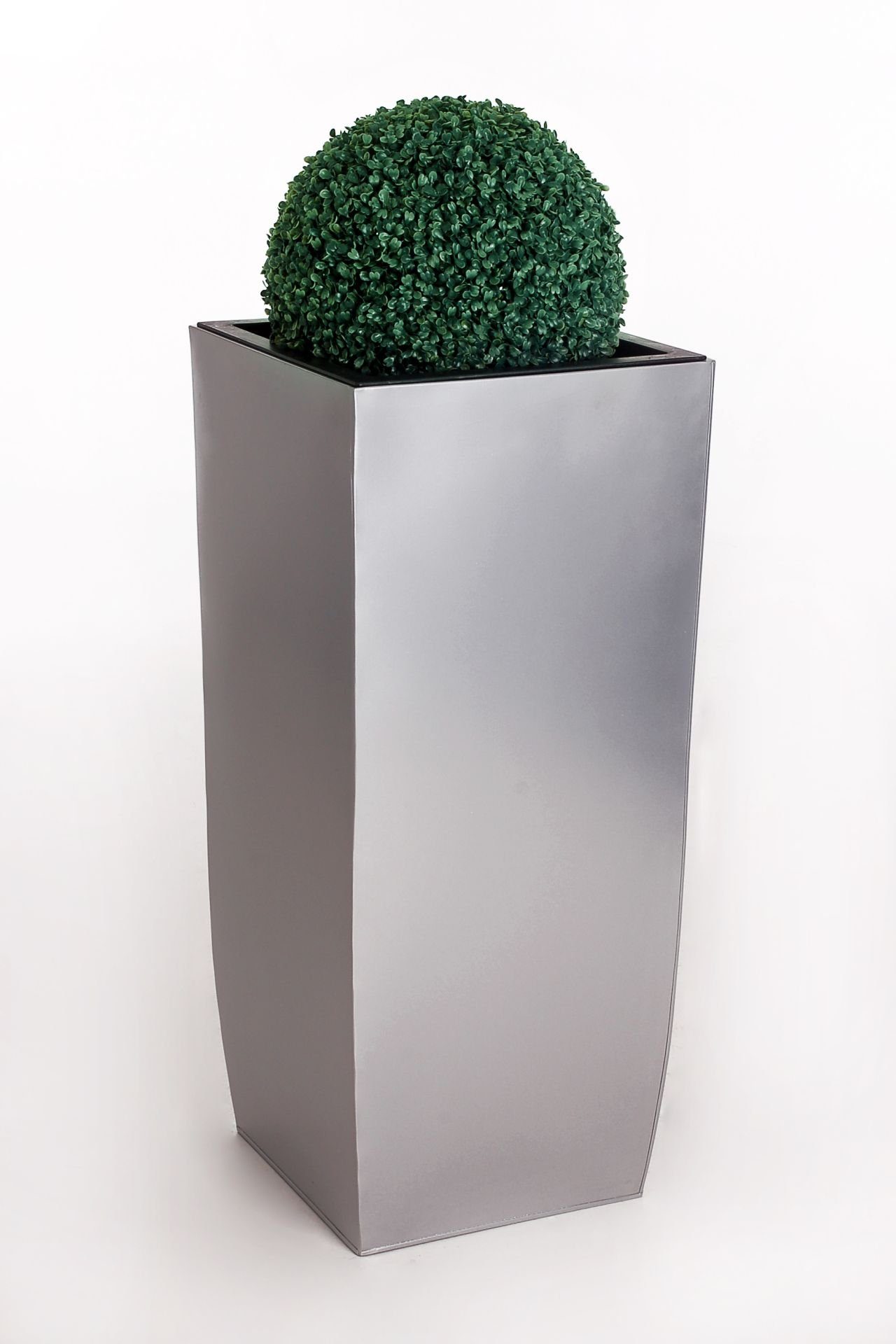 VIVANNO Pflanzkübel Pflanzkübel Blumenkübel Zink "Linea", Silber